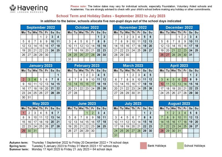 Hornchurch High School TERM DATES